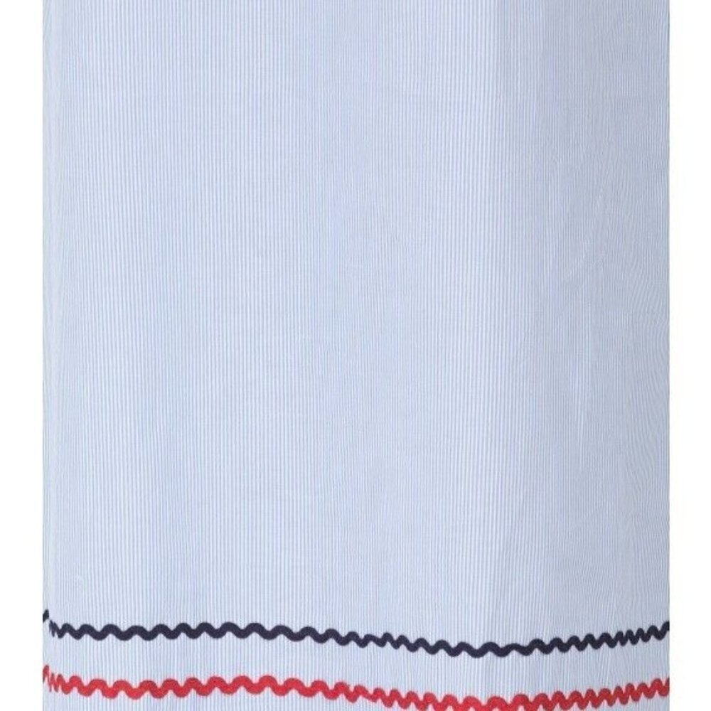 NWT Sail To Sable Flutter Sleeve Maxi in Blue Stripe Shirting Ric Rac Dress XS - Picture 13 of 13